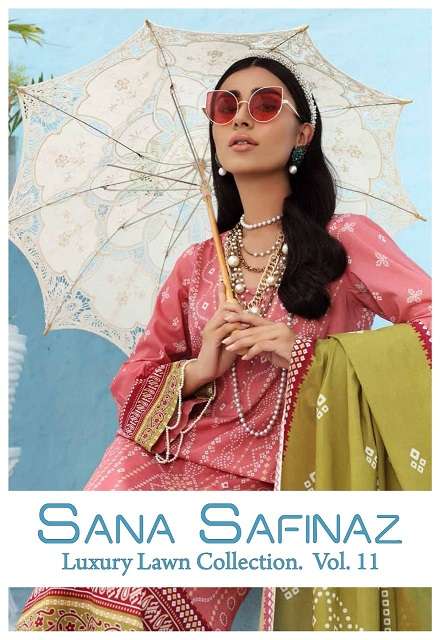 Sana Safinaz Luxury Lawn Collection Vol-11 series 11-18 pure heavy lawn cotton suit 