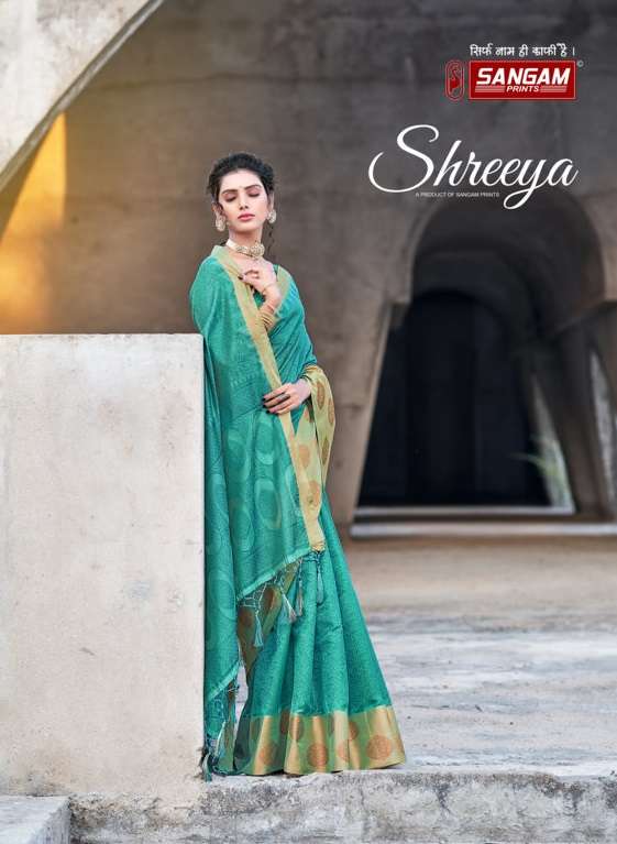 sangam prints shreeya series 1289-1294 organza zari weaving saree