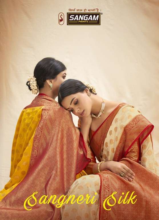 SANGAM SANGERI SILK DESIGNER SILK SAREE 