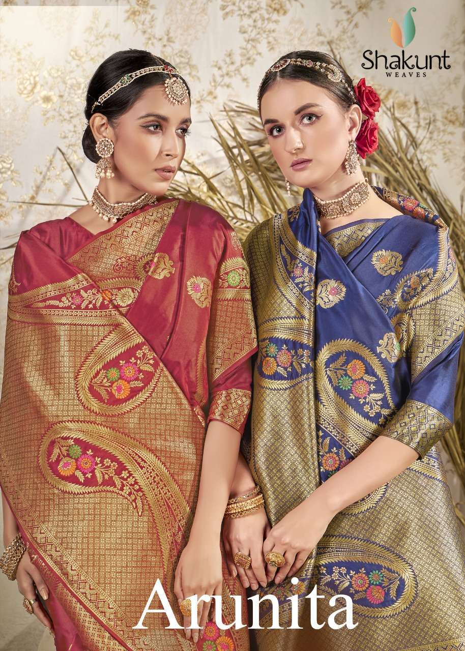 shakunt arunita series 14421-14426 art silk saree