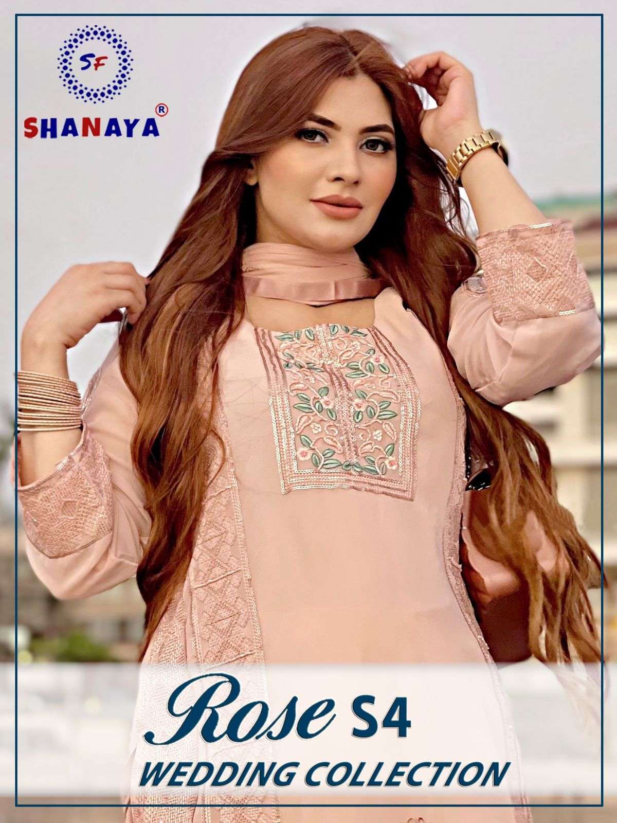 shanaya rose s4 wedding collection heavy faux georgette suit 