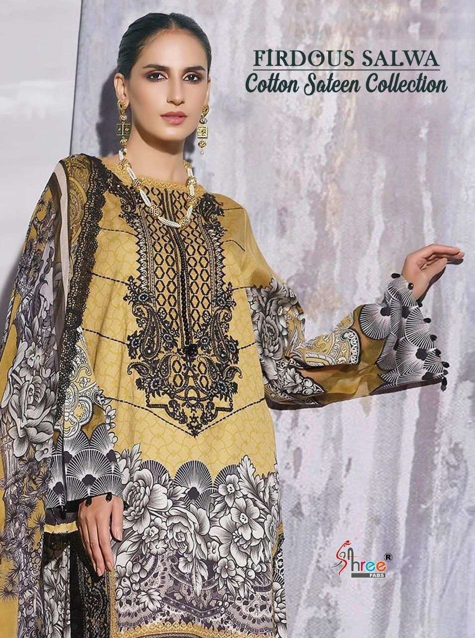 shree fabs firdous salwa cotton sateen collection series 2001-2008 pure jam cotton suit