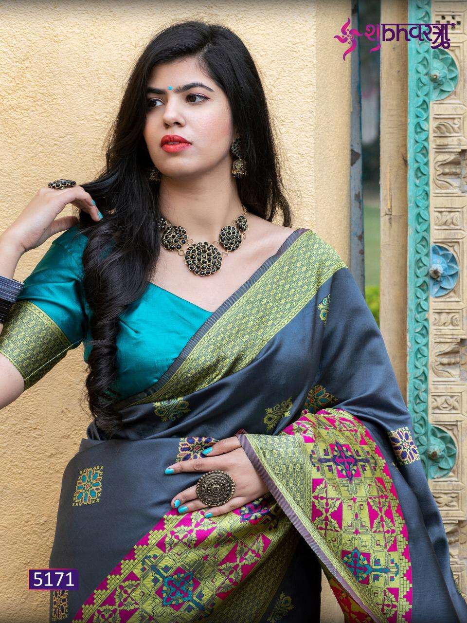 Shubh Vastra Minakari Vol 1 series 5171-5174 banarasi silk saree 