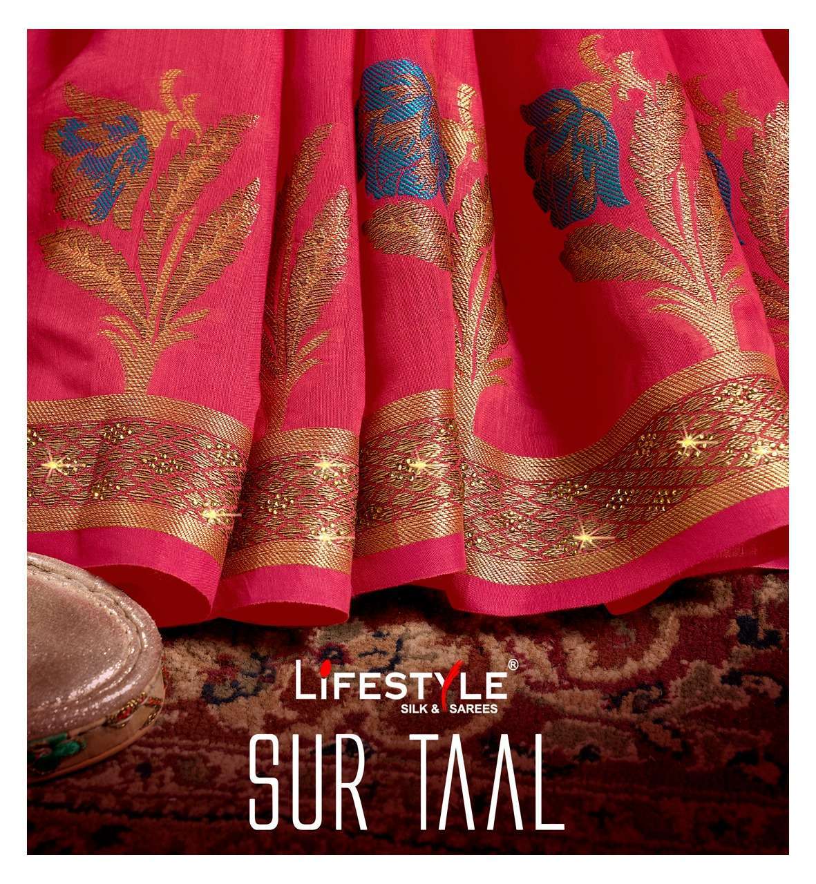 SUR TAAL VOL 1 BY LIFESTYLE LICHI SILK DESIGNER FANCY SAREE