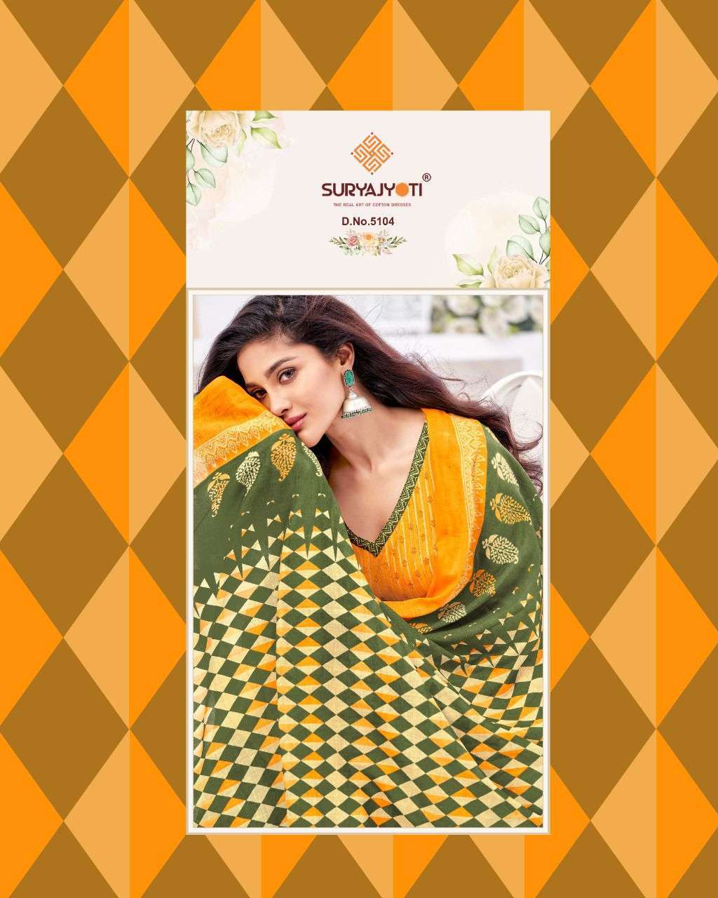 suryajyoti trendy cotton vol 51 series 5101-5116 cotton suit 