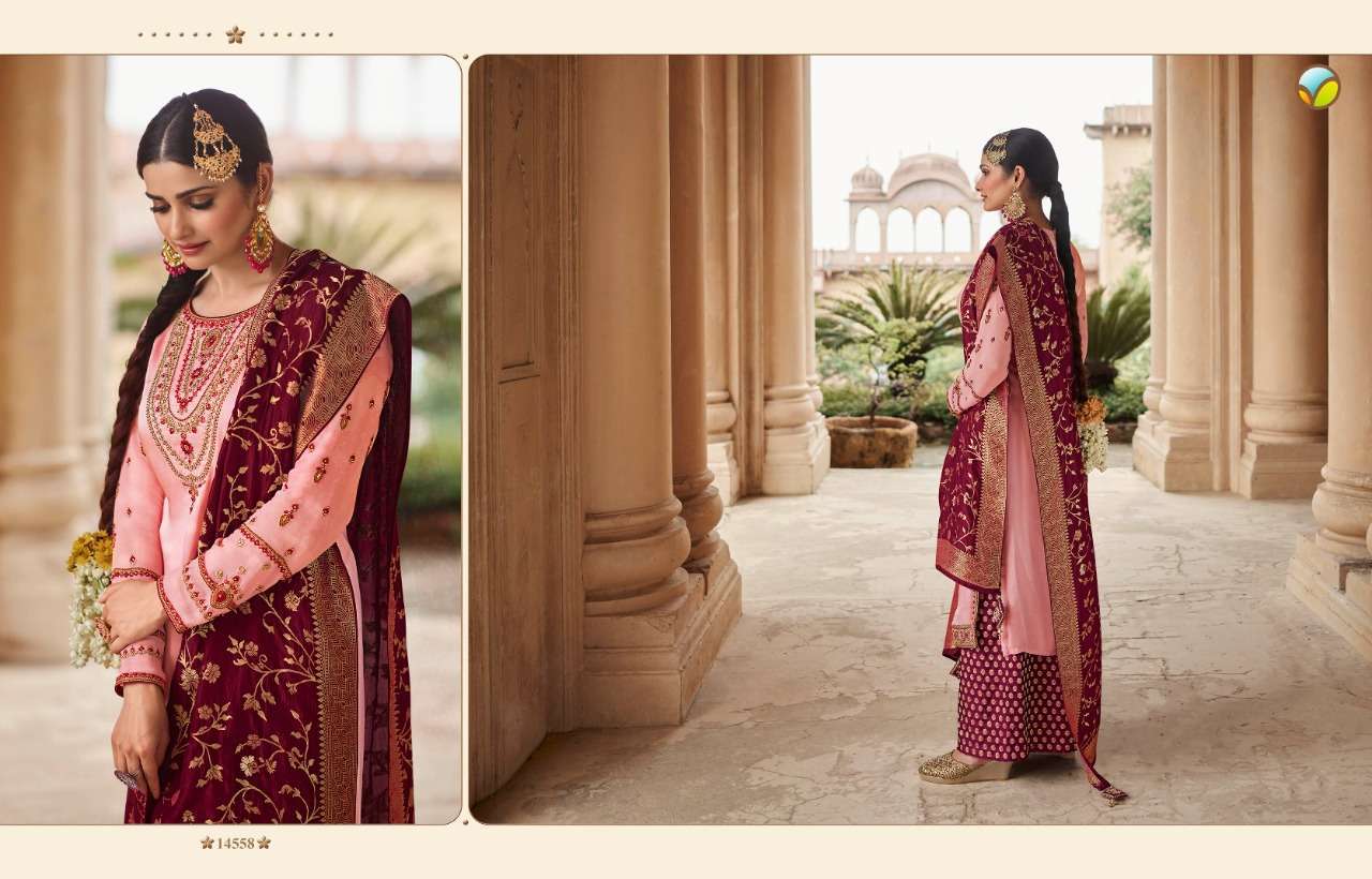 vinay benchmark vol 2 series 14551-14554 silk jacquard suit 