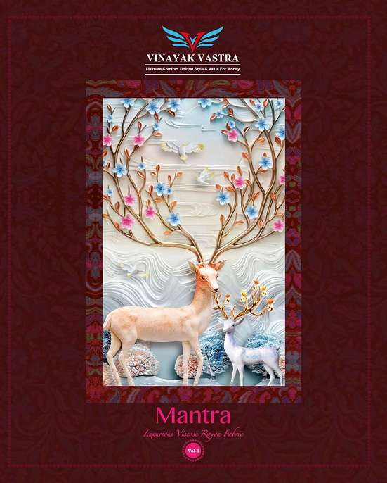 Vinayak Vastra Mantra Vol 1 series 1001-1018 rayon readymade suit 