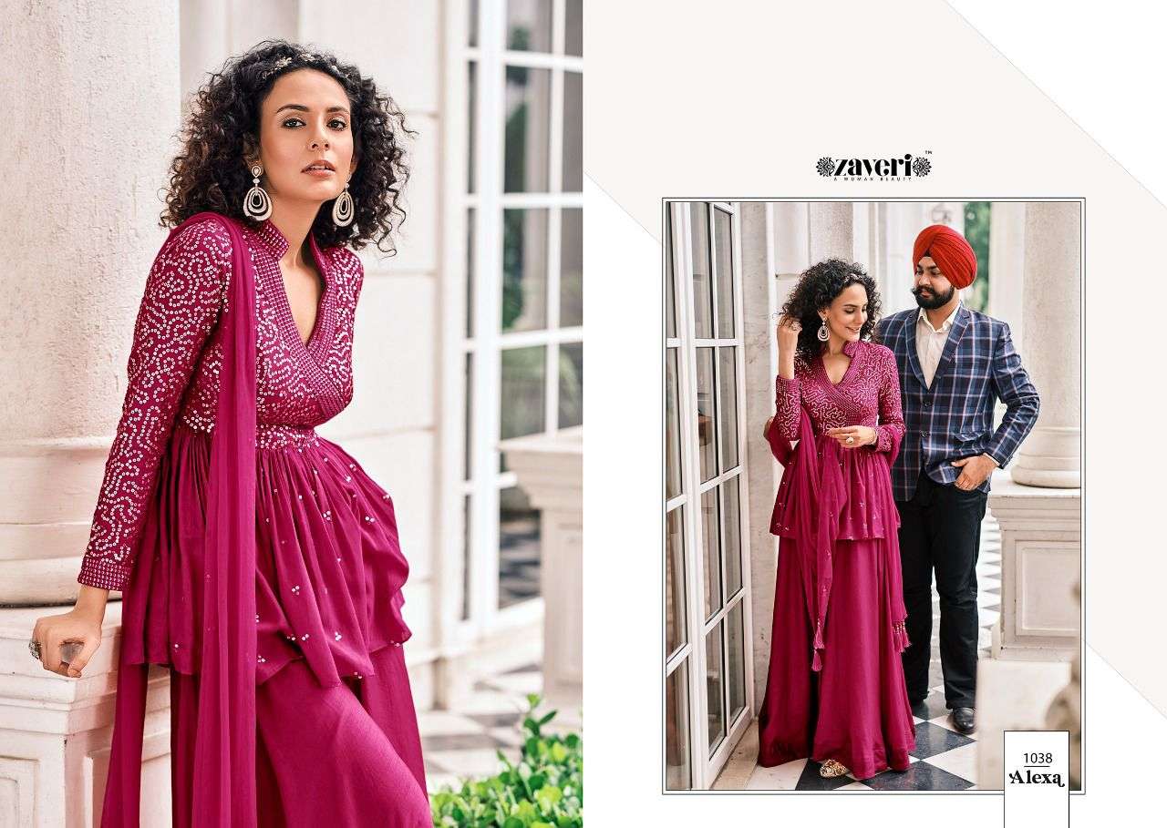 ZAVERI ALEXA VOL-1 DESIGNER PURE VISCOSE SUIT 