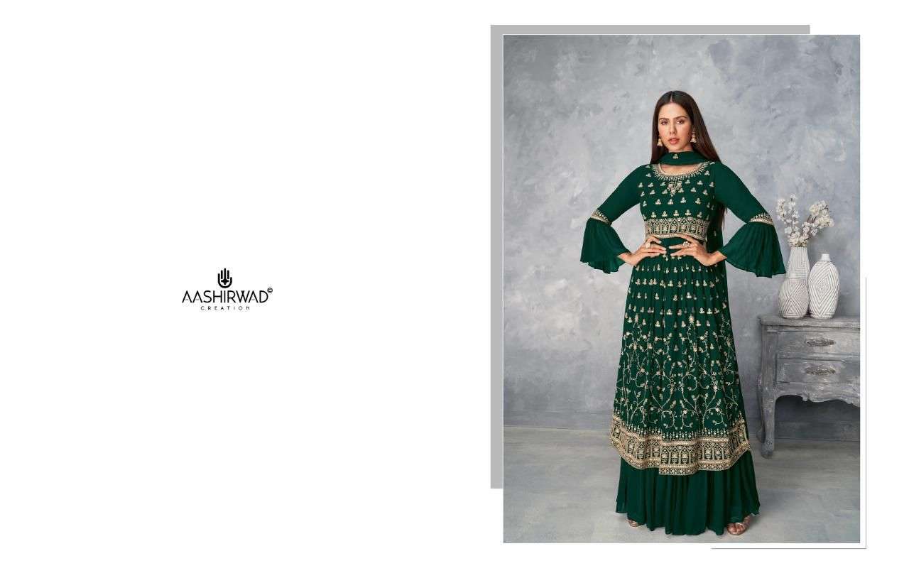 AASHIRWAD SATRANGI DESIGNER REAL GEORGETTE SUITs