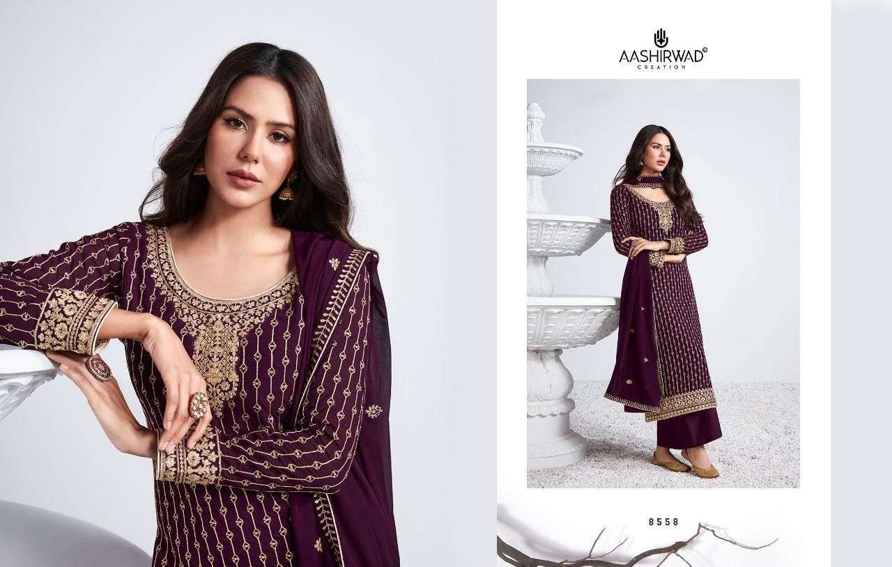 AASHIRWAD SAYLI DESIGNER REAL GEORGETTE SUITs 