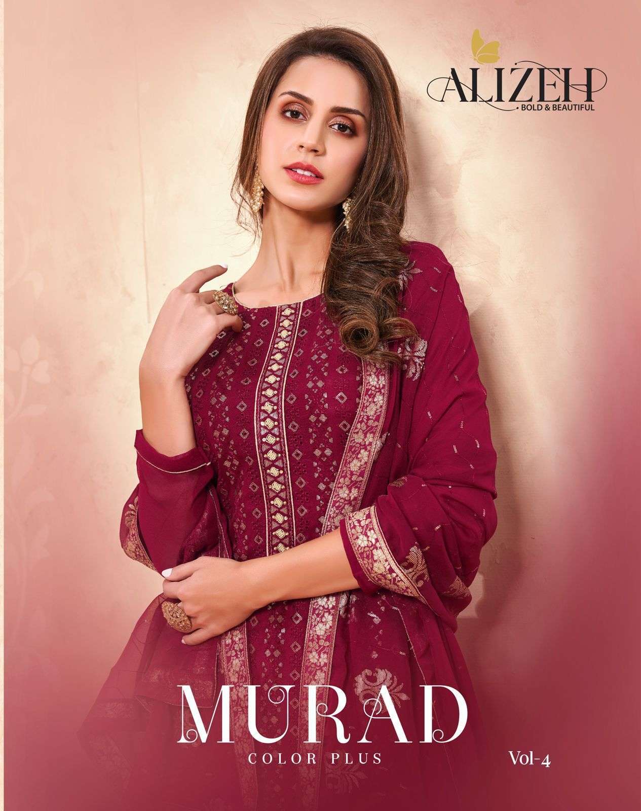 ALIZEH MURAD VOL-4 DESIGNER PURE GEORGETTE SUIT 