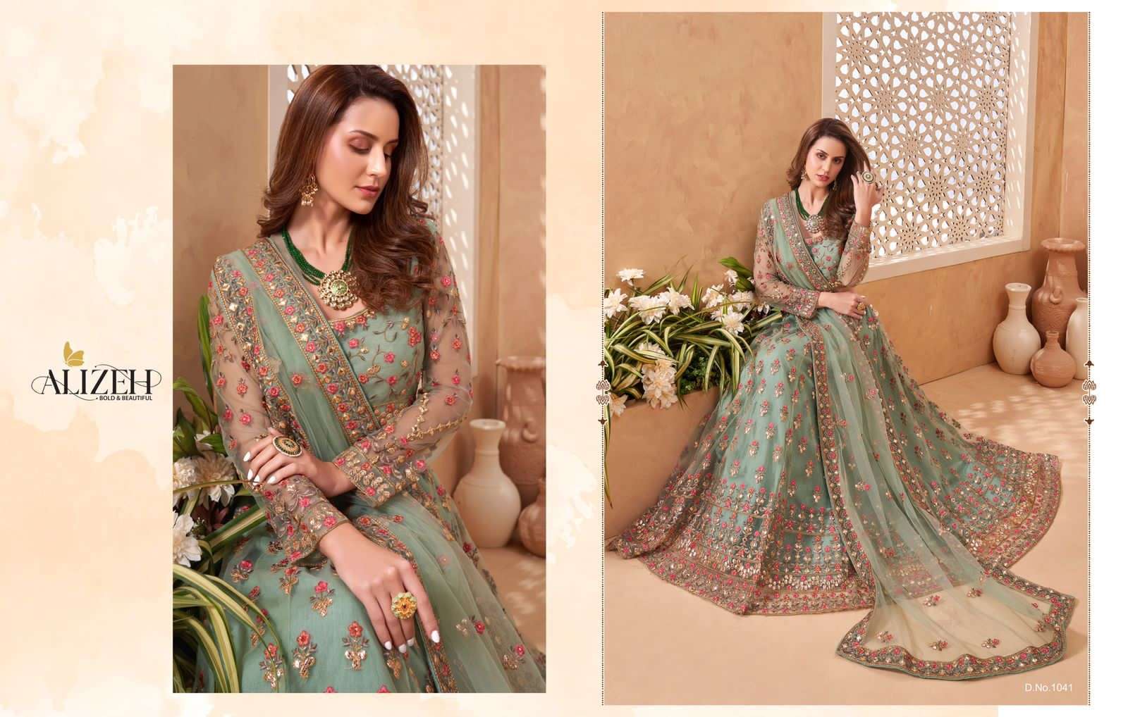 ALIZEH SPARKLE VOL-2 DESIFNER FANCY LEHENGA 