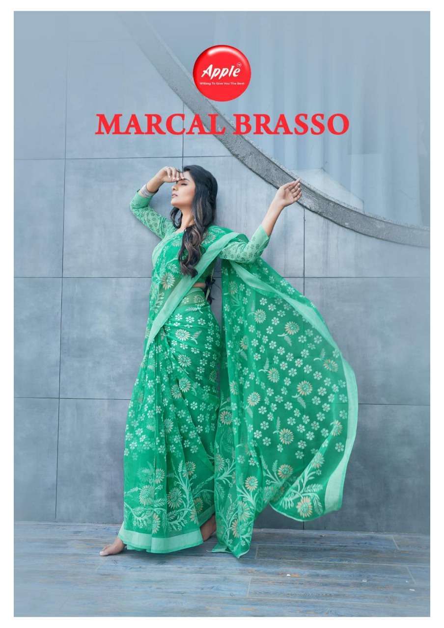 apple saree marcal brasso vol 1 series 101-108 kimona brasso saree