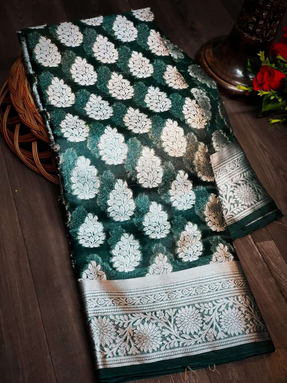 BT-10 DESIGNER ORGANZA SILK WEAVING SAREES 