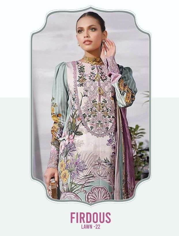 deepsy suit firdous lawn 22 series 1321-1328 pure cotton suit 