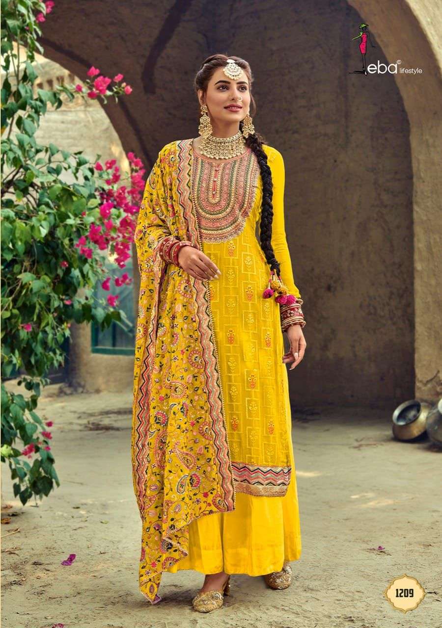 EBA SATRANGI DESIGNER GEORGETTE SUIT 