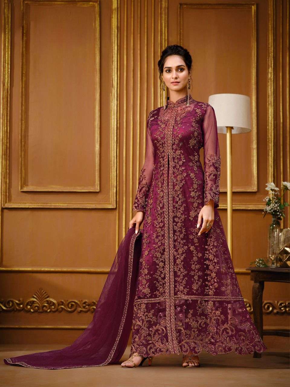 ELLIZA VOL-2 DESIGNER NET SUIT 