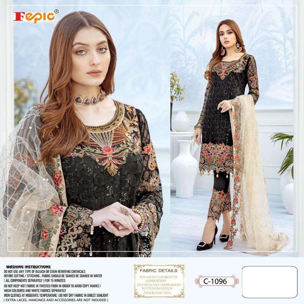 FEPIC ROSEMEEN C 1096 DESIGNER GEORGETTE SUIT 