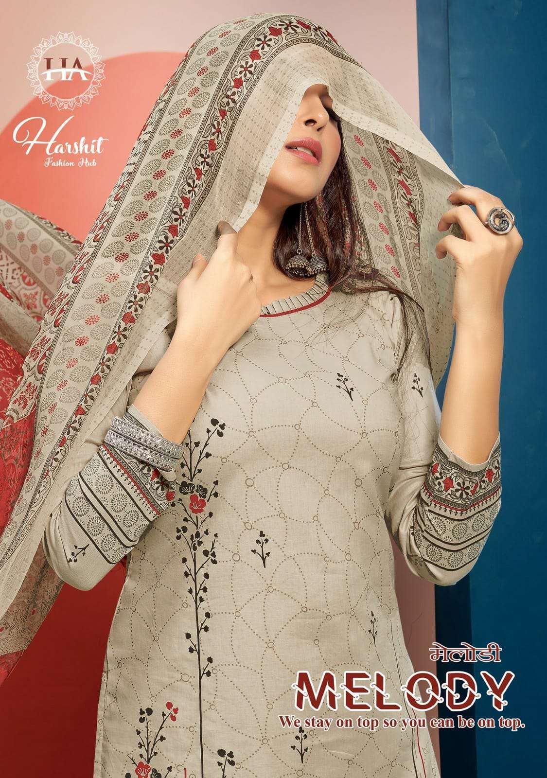 harshit fashion melody series 814001-814010 Pure Cambric Cotton suit