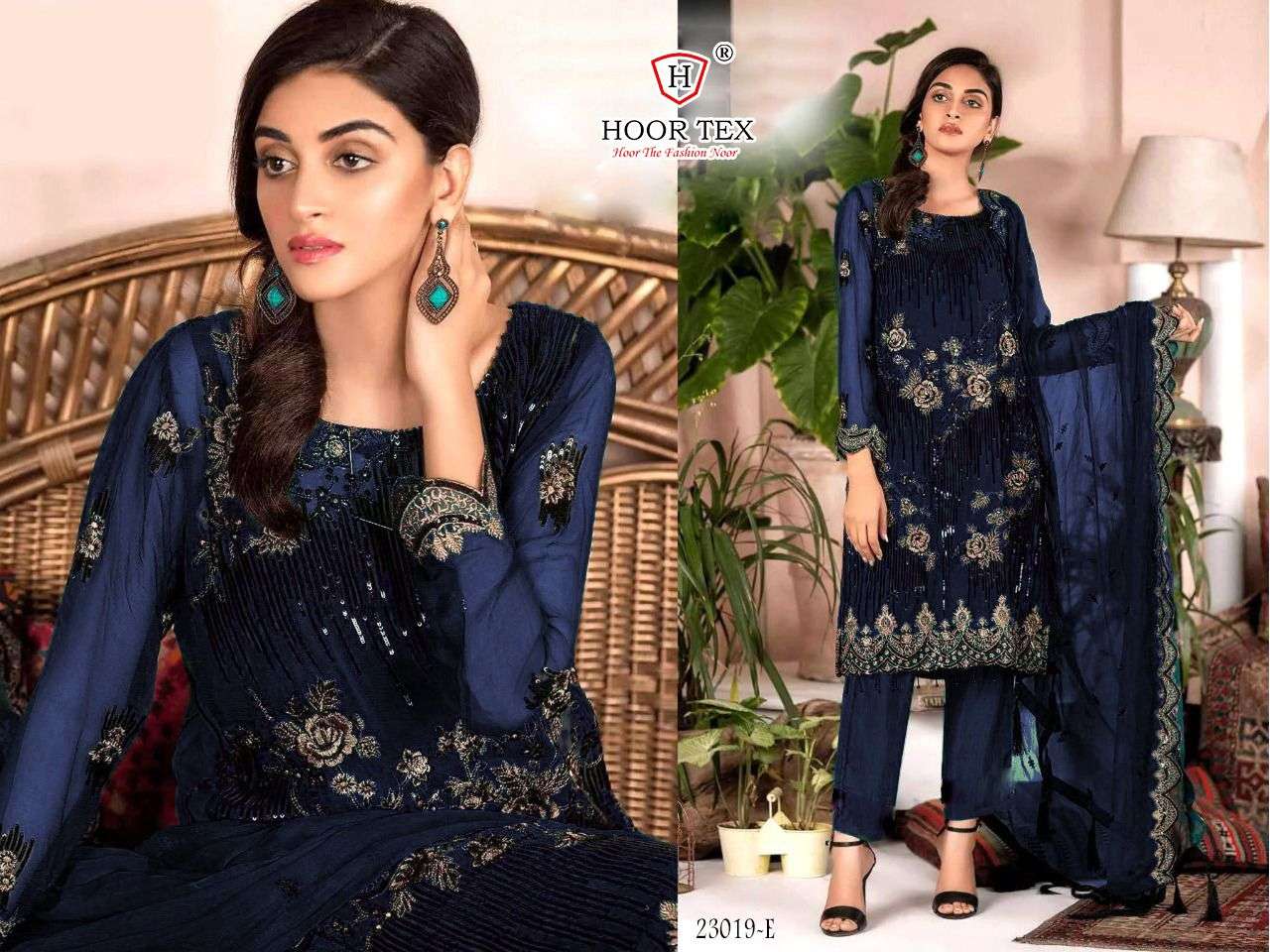 HOOR TEX 23019 DESIGNER HEAVY GEORGETTE SUIT 