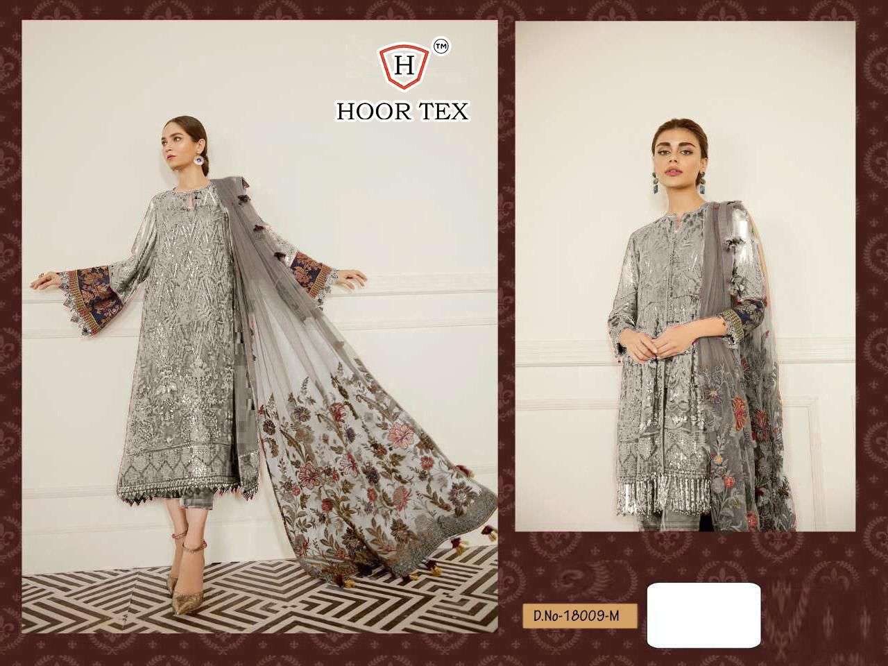 HOOR TEX NAFIZA COLOUR GOLD VOL-5 18009 DESIGNER FAUX GEORGETTE SUITs