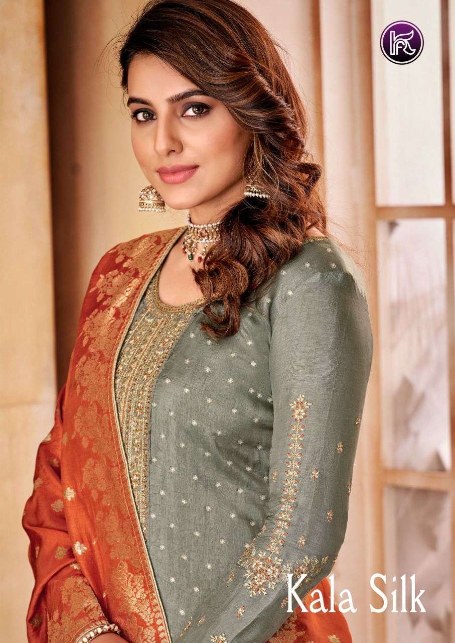 kala fashion kala silk series 1001-1006 russian silk suit 