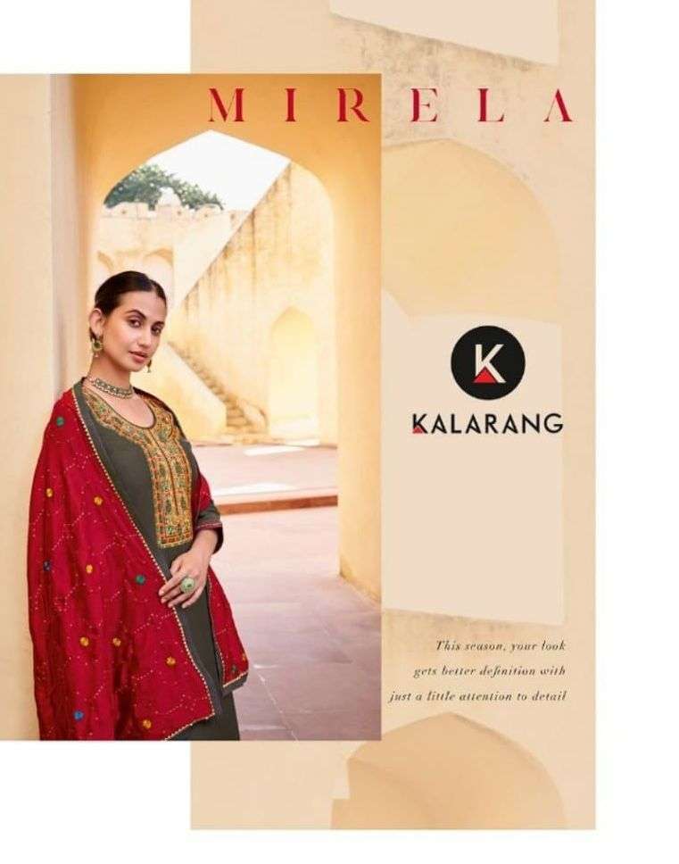 kalarang mirela series 3351-3354 Heavy Parampara Silk suit