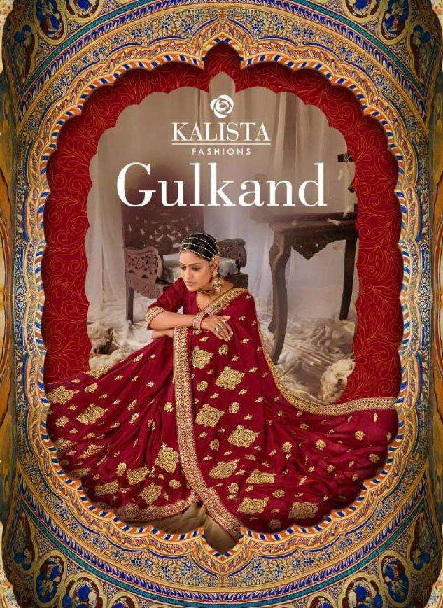 kalista fashions gulkand series 47635-47642 vichitra saree