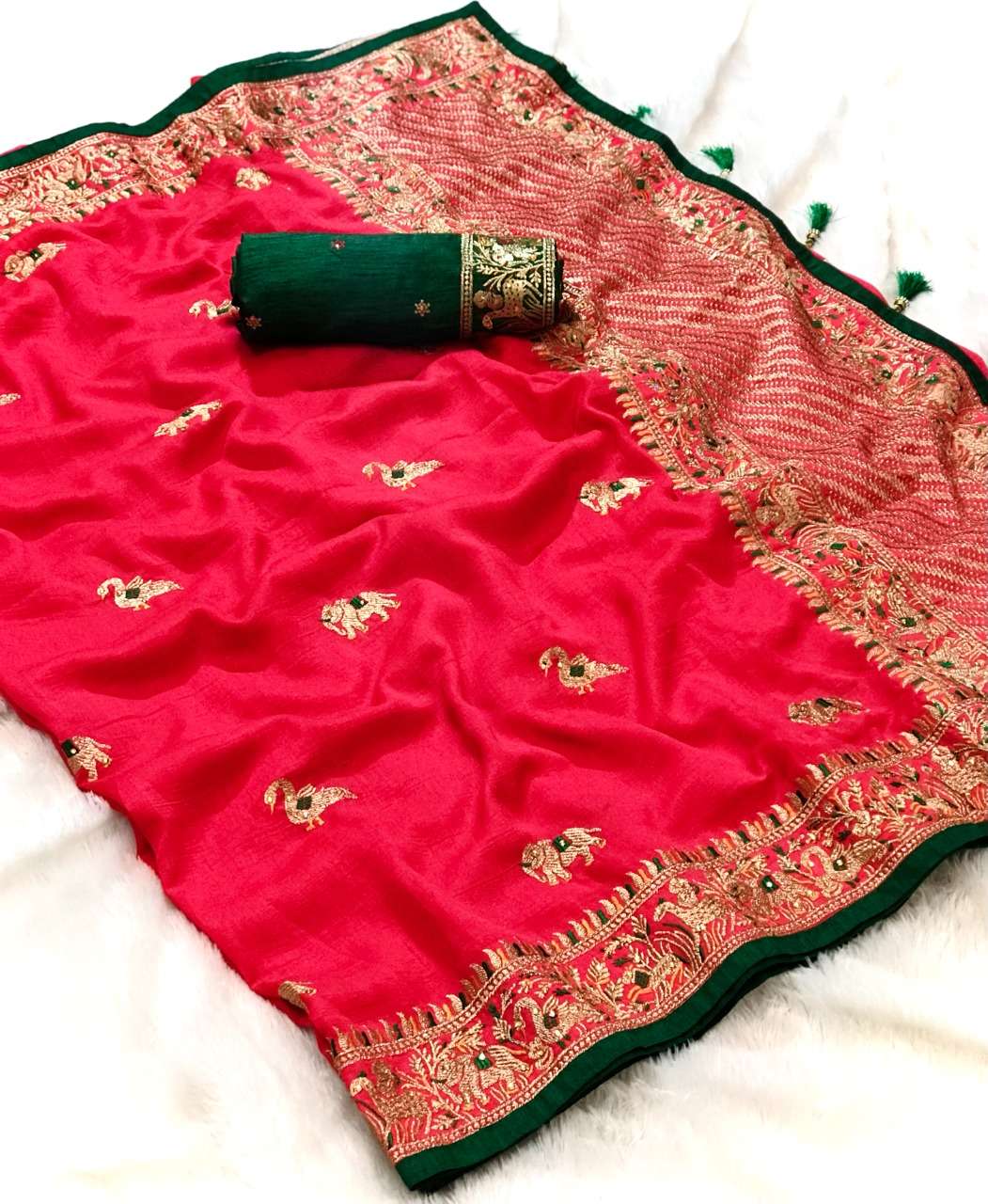 KANAK RIDHI SILK DESIGNER VICHITRA SILK SAREE 