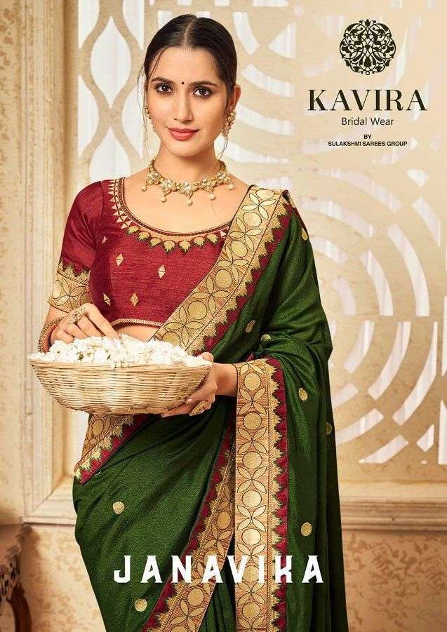 kavira janavika series 3001-3009 heavy vichitra saree