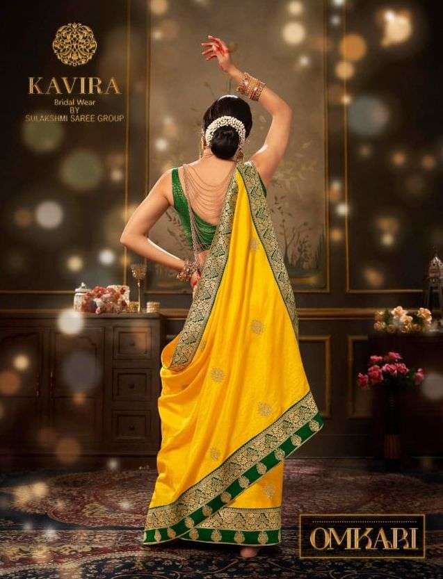 kavira omkari series 3101-3109 sana silk saree with work 