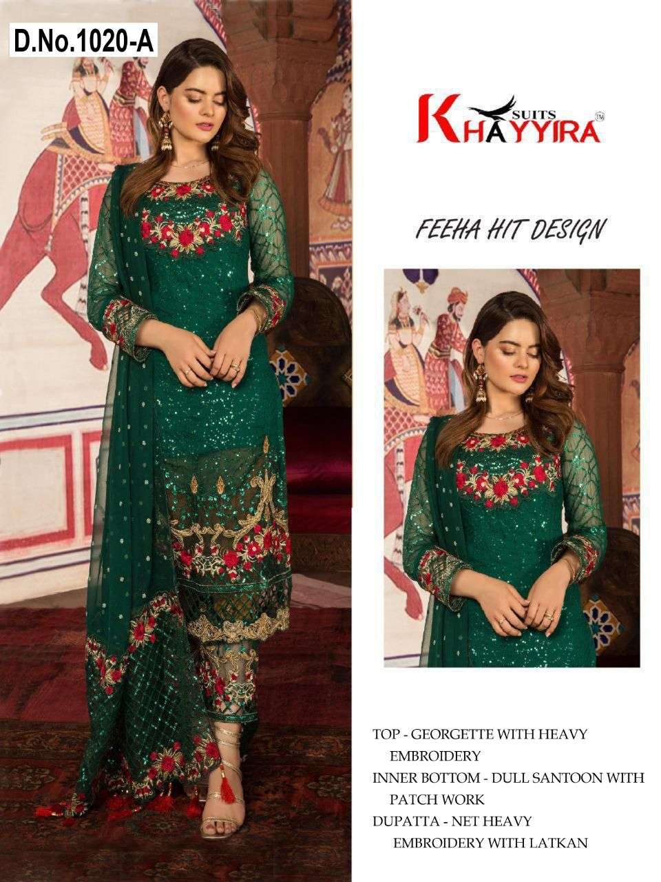 KHAYYIRA SUITS HIT DESIGNS DESIGNER GEORGETTE SUIT 