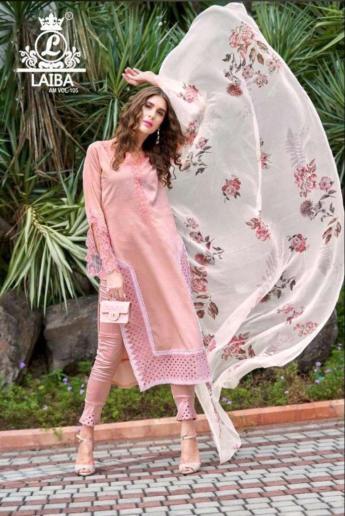 laiba am vol 105 Pure Georgette pakistani readymade suit 