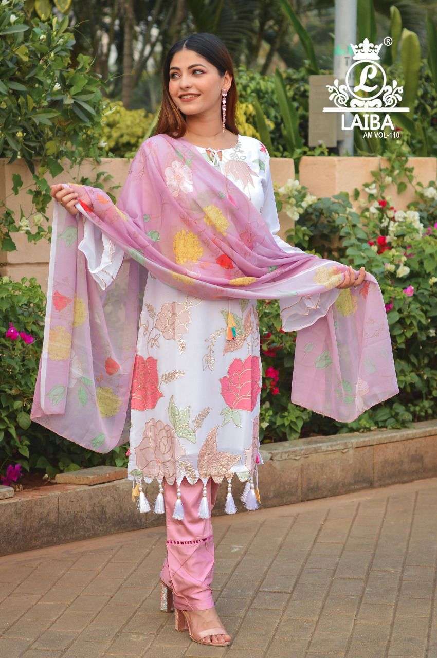 laiba am vol 110 Pure Georgette readymade suit 