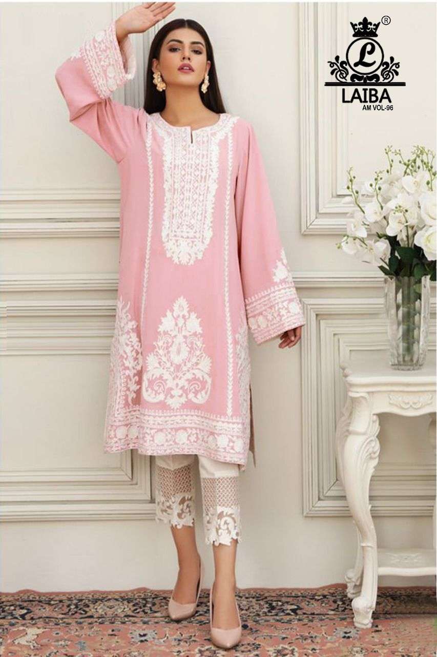 LAIBA DESIGNER AM VOL-96 DESIGNER PURE GEORGETTE TUNIC 