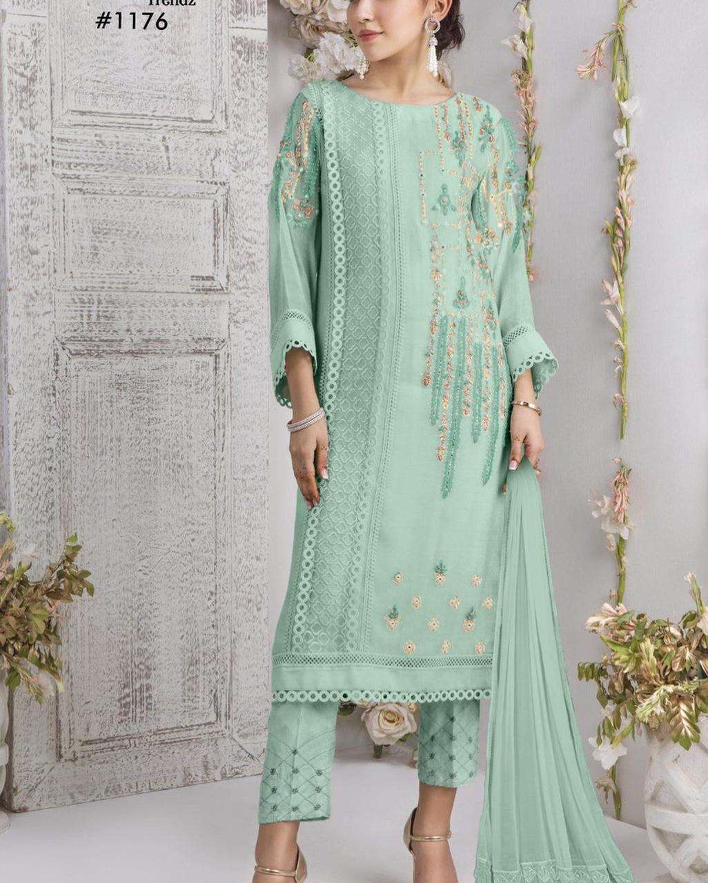 LAXURIA TRENDZ 1176 DESIGNER FAUX GEORGETTE SUIT 