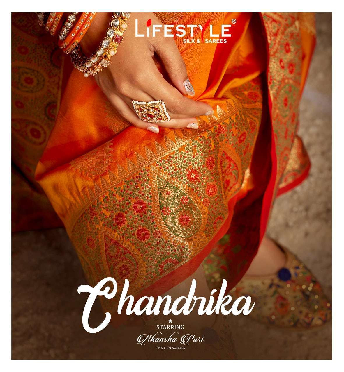 lifestyle chandrika vol 1 series 79501-79506 rapier silk saree