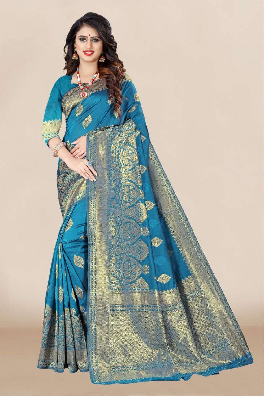 Pavitra vol 10 Banarasi Silk saree with blouse 