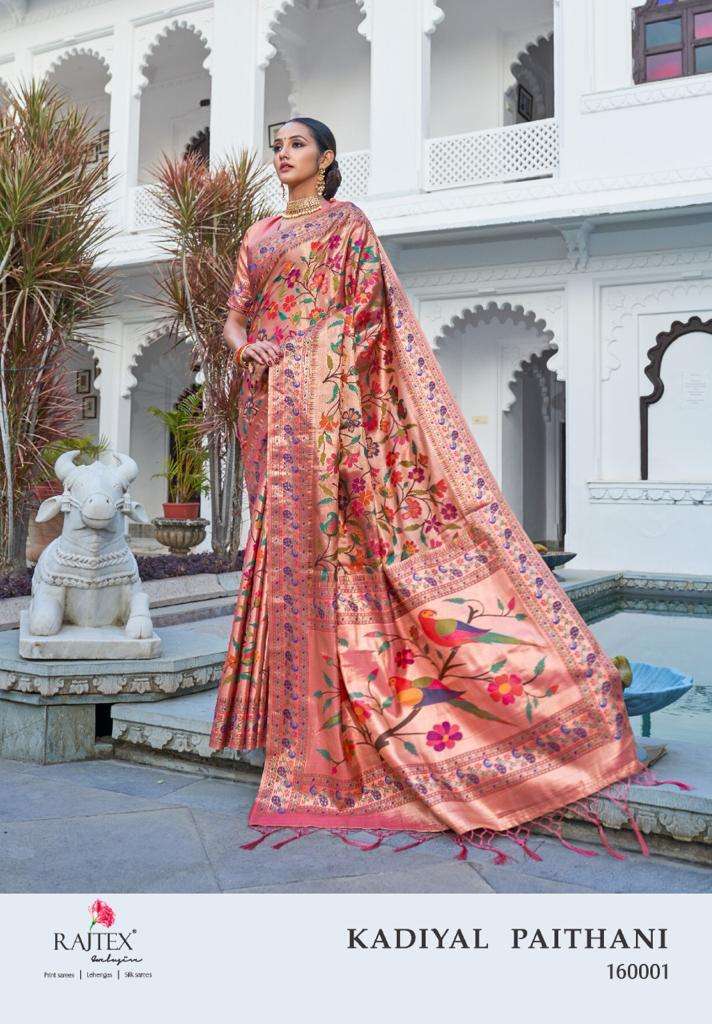 Rajtex Kadiyal Silk series 160001-160003 Pure paithani silk saree