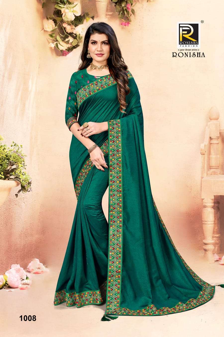 ranjna saree sravanti series 1001-1008 vichitra silk saree