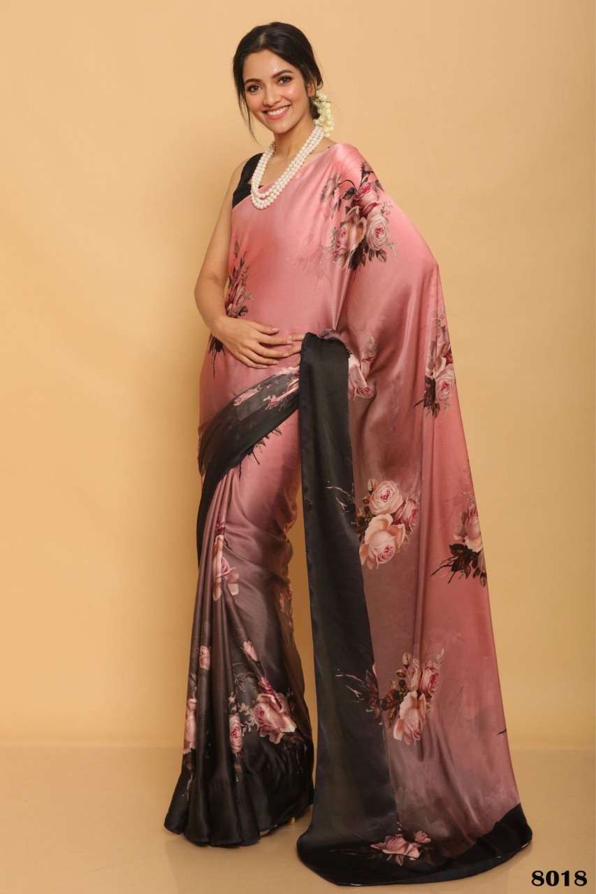 ROSE VOL 3 DESIGNER PURE JAPAN SATIN RICH DIGITAL PRINT SAREE