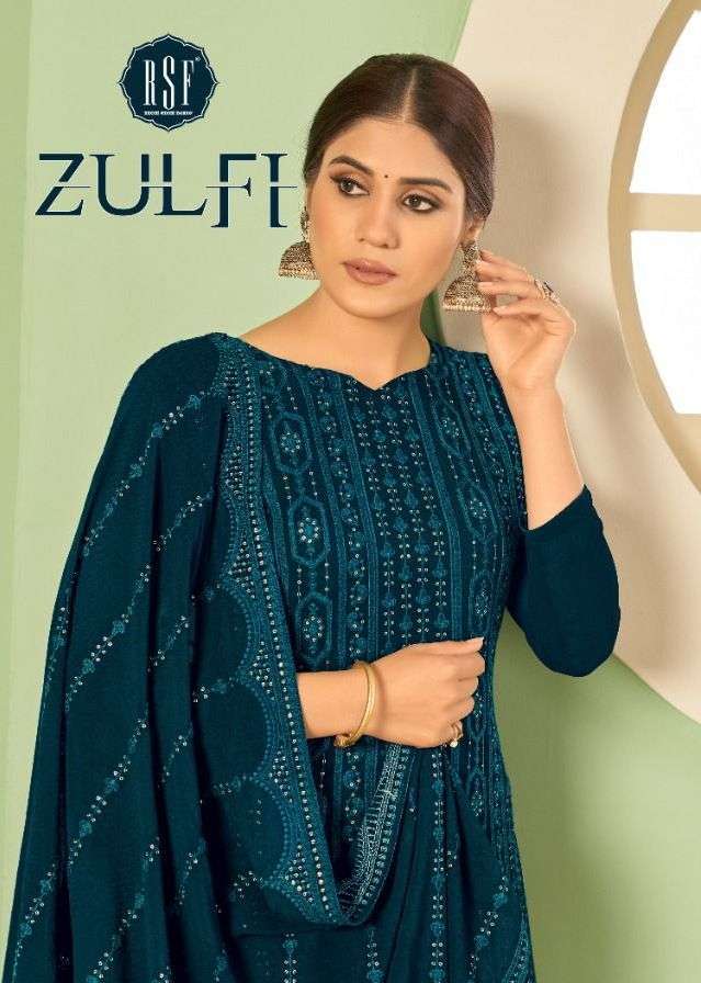 rsf zulfi 21701-21704 Pure Georgette blooming with heavy work suit