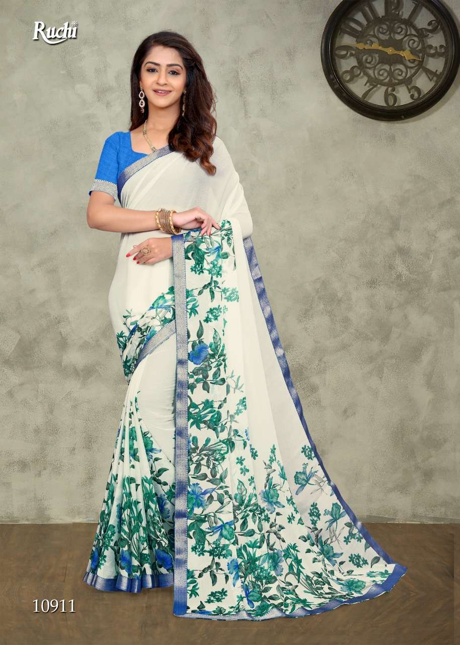 Ruchi falguni series 10901-10912 chiffon saree