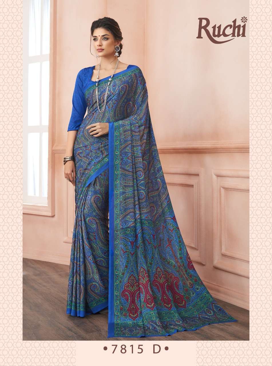 ruchi vivanta silk hits silk crape printed saree