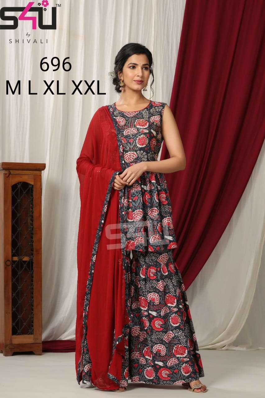 s4u 696 exclusive fancy western readymade salwar kameez