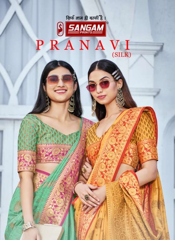 SANGAM PRANAVI SILK DESIGNER COTTON HANDLOOM SAREE 