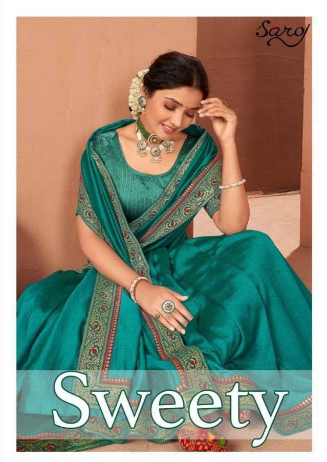 SAROJ PRESENT SWEETY VICHITRA SILK SAREES