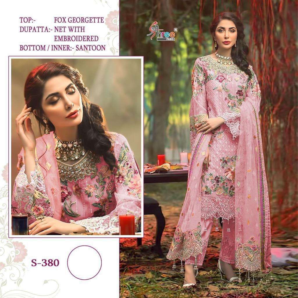 SHREE FAB S-380 DESIGNER GEORGETTE SUIT 