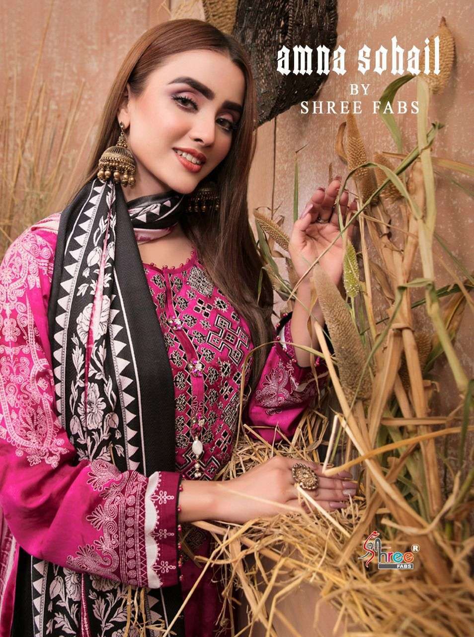 shree fabs amna sohail series 2021-2028 pure cotton prints suit 