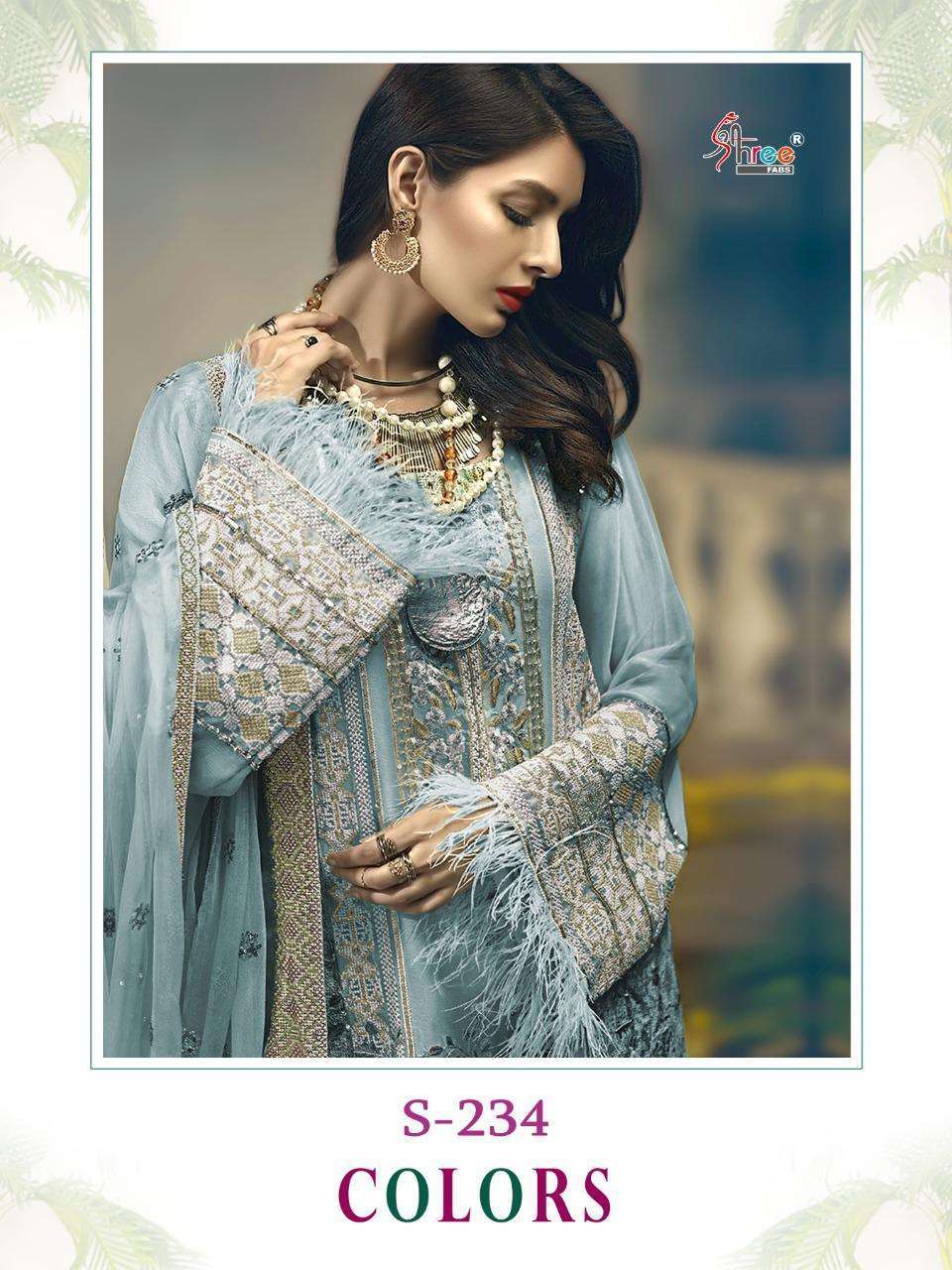 shree fabs s 234 colors georgette pakistani suit 